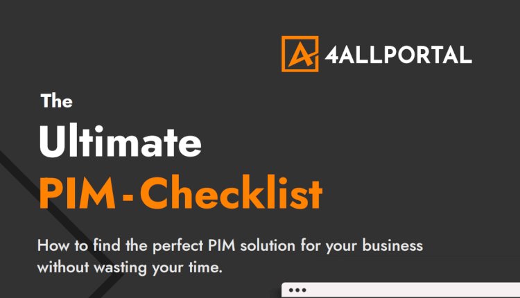 The Ultimate PIM - Checklist